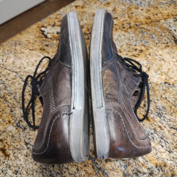 Bed Stu Workshop Brown Leather Casual Style Distressed Shoes Men's Sz 12 - Picture 7 of 12